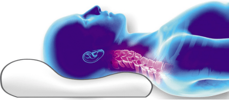 Ortopedik yostiqqa umurtqa pog'onasini joylashtirish